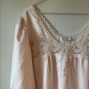 Pink Lace Vintage Nightgown
